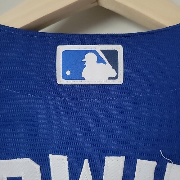 SOLD Toronto Blue Jays Baseball Jersey Blue Men's L MLB - Picture 7 of 9